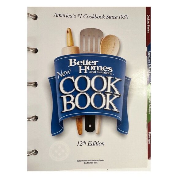Better Homes & Gardens Cookbook 12 Edition Hardback 5 ring binder 2002 - Picture 4 of 6
